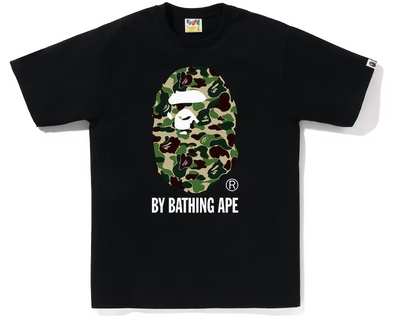 BAPE Green ABC Camo By Bathing Ape Black Tee