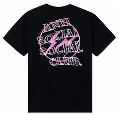 Anti Social Social Club Fragment Bolt Tee Black/Pink