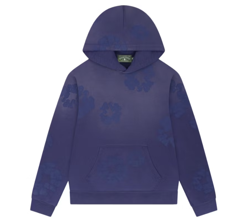 Denim Tears Mono Cotton Wreath Hoodie Washed Blue