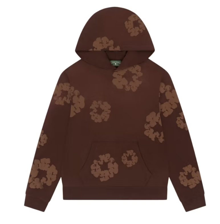 Denim Tears Mono Cotton Wreath Hoodie Brown