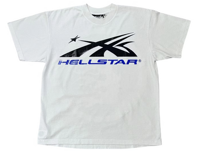 Hellstar Gel Sport Logo T-shirt White/Blue