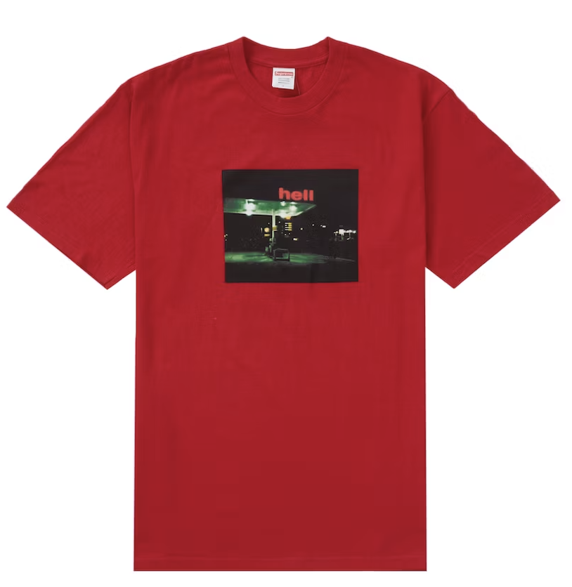 Supreme "Hell" Red Tee