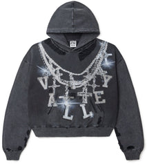VALE BLACK BIG CHAIN HOODIE