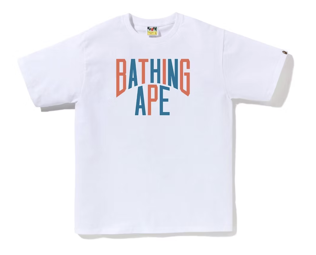 BAPE Colors NYC Logo White Tee SS23 (SALE)