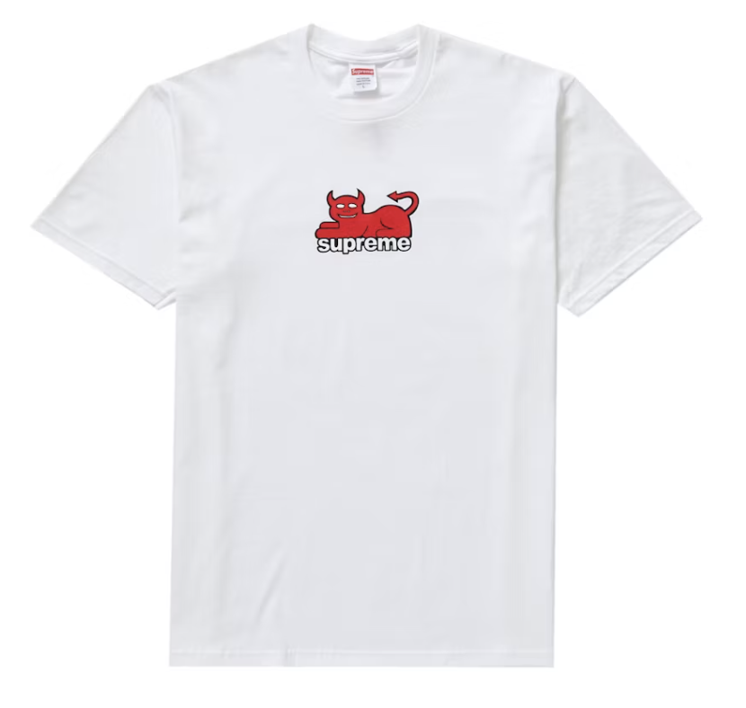 Supreme Toy Machine Devil Cat Tee White