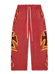 VALE FOREVER LA FLARE SWEATS RED