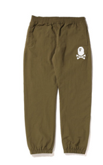 BAPE Crossbone Olive Track Pants
