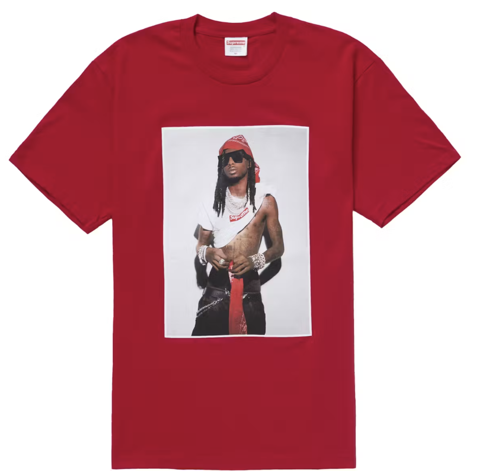 Supreme Carti Photo Tee Red
