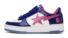 Bapesta Low "Navy Pink Patent"