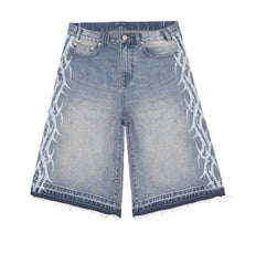 Bravest Tribal Jorts Blue