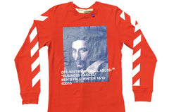 Off-White Bernini L/S Tee Red Pre-Owned