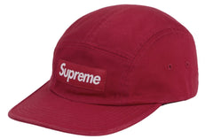 Supreme Washed Chino Twill Camp Cap (SS25) Red
