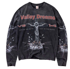 VALE FOREVER CONCRETE CROSS L/S BLACK