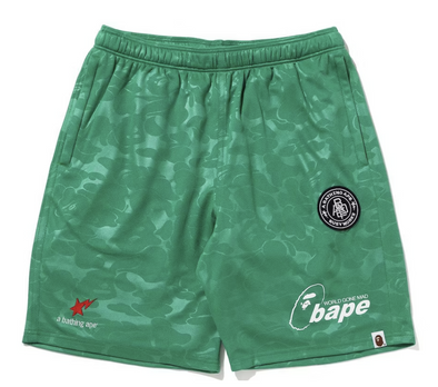 BAPE Soccer Game Shorts Green
