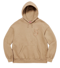 Supreme Overdyed S Logo Tan Sweatshirt