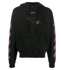 OFF-WHITE Arachno Oversized Hoodie Black Pre-Owned