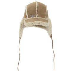 Supreme Shearling Lined Earflap Cap Tan