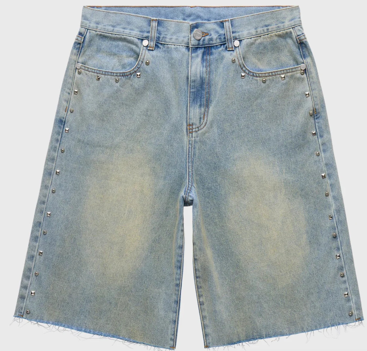Homme Femme Studded Shorts Blue