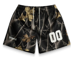 Bravest Studios Camo Black Shorts