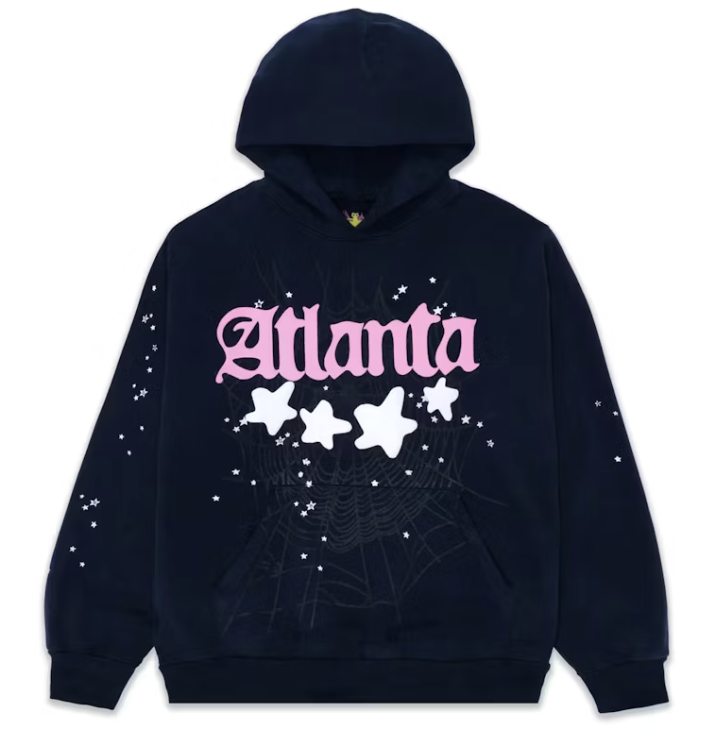 Sp5der "Atlanta" Hoodie Navy