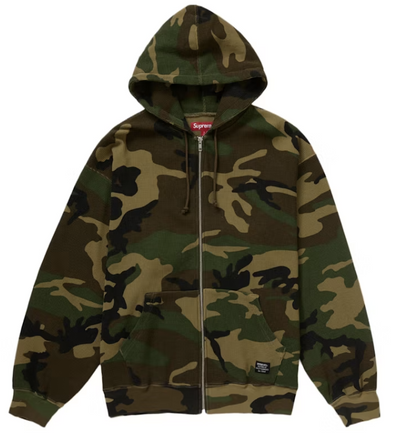 Supreme Hooded Zip Up Thermal Camo