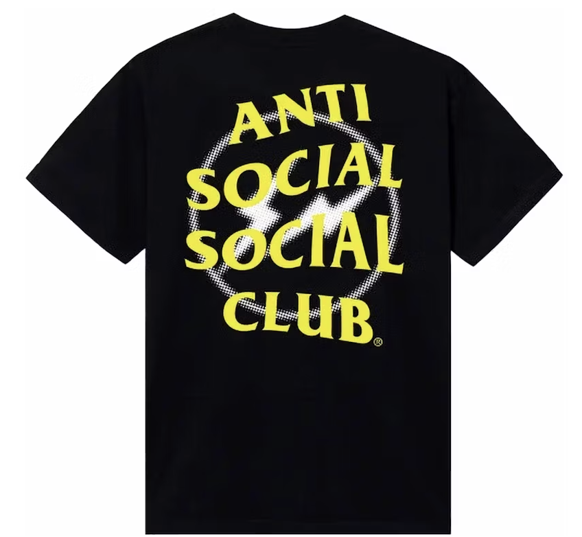 ASSC x Fragment Design Half Tone Logo Tee - Black/Yellow