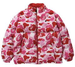 BAPE ABC Camo Reversible Puffer Jacket Pink