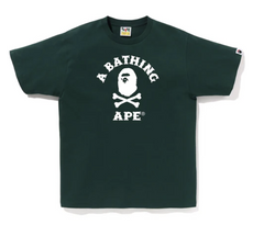 Bape Crossbone College Tee Green