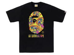 BAPE Marbling Tee Black