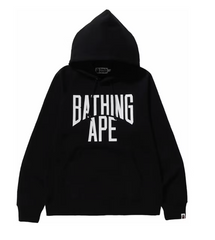 BAPE NYC Logo Pullover Hoodie Black