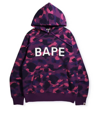 BAPE Purple Color Camo Hoodie