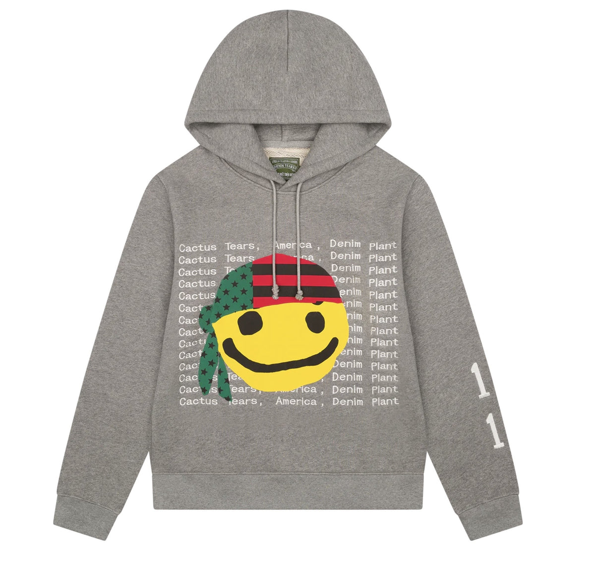 Denim Tears x CPFM Cactus Tears Hoodie Grey