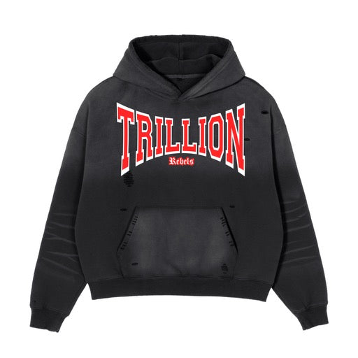 TRILLION "Rebelz" Red Hoodie
