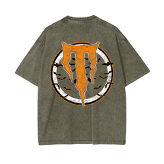 Trillion "Big T"Off-Green Tee