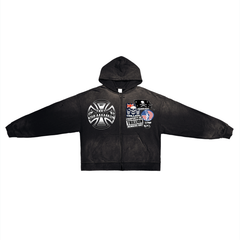 TRILLION "Members Only" Black Zip Up Hoodie