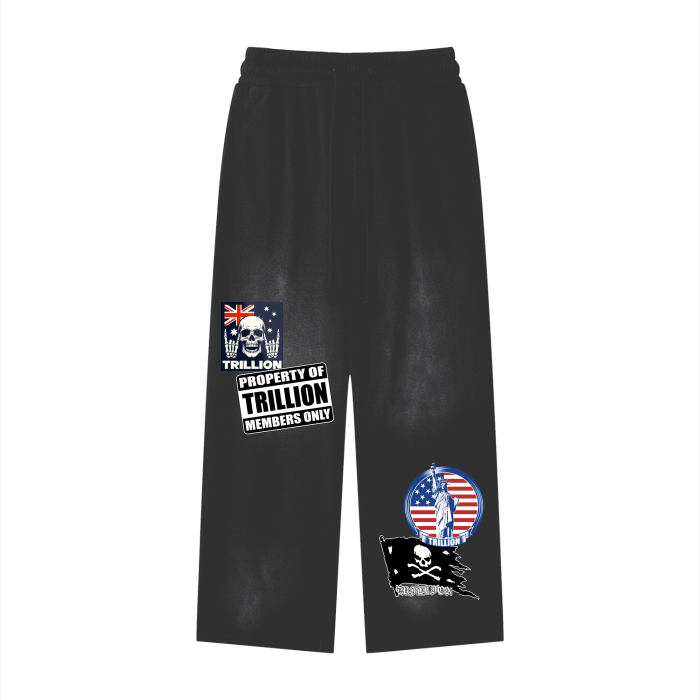 TRILLION "Members Only" Black Sweatpants