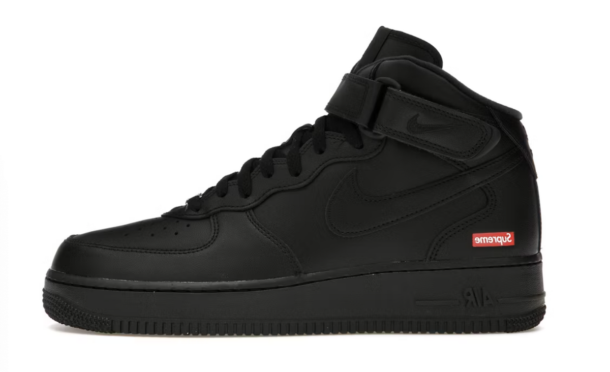 Nike Air Force 1 x Supreme "Black" Mid