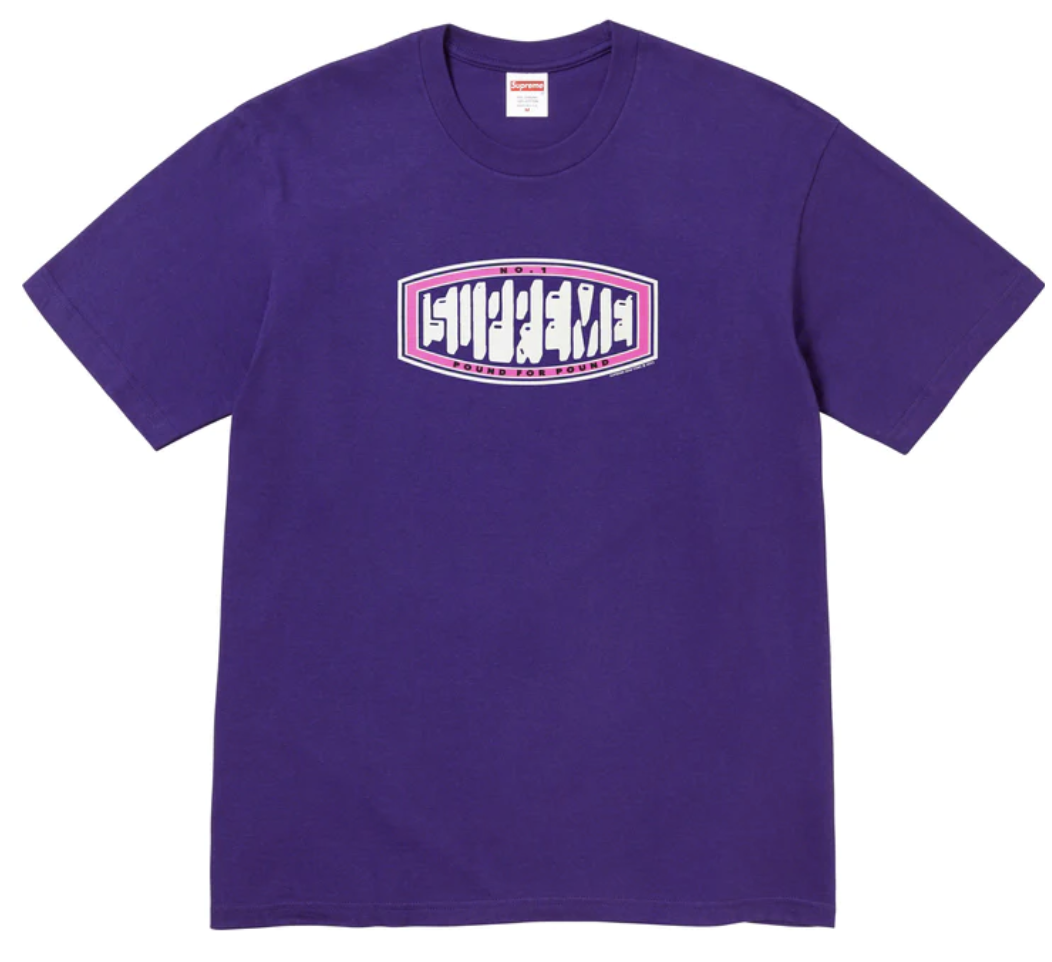 Supreme "Pound" Purple Tee