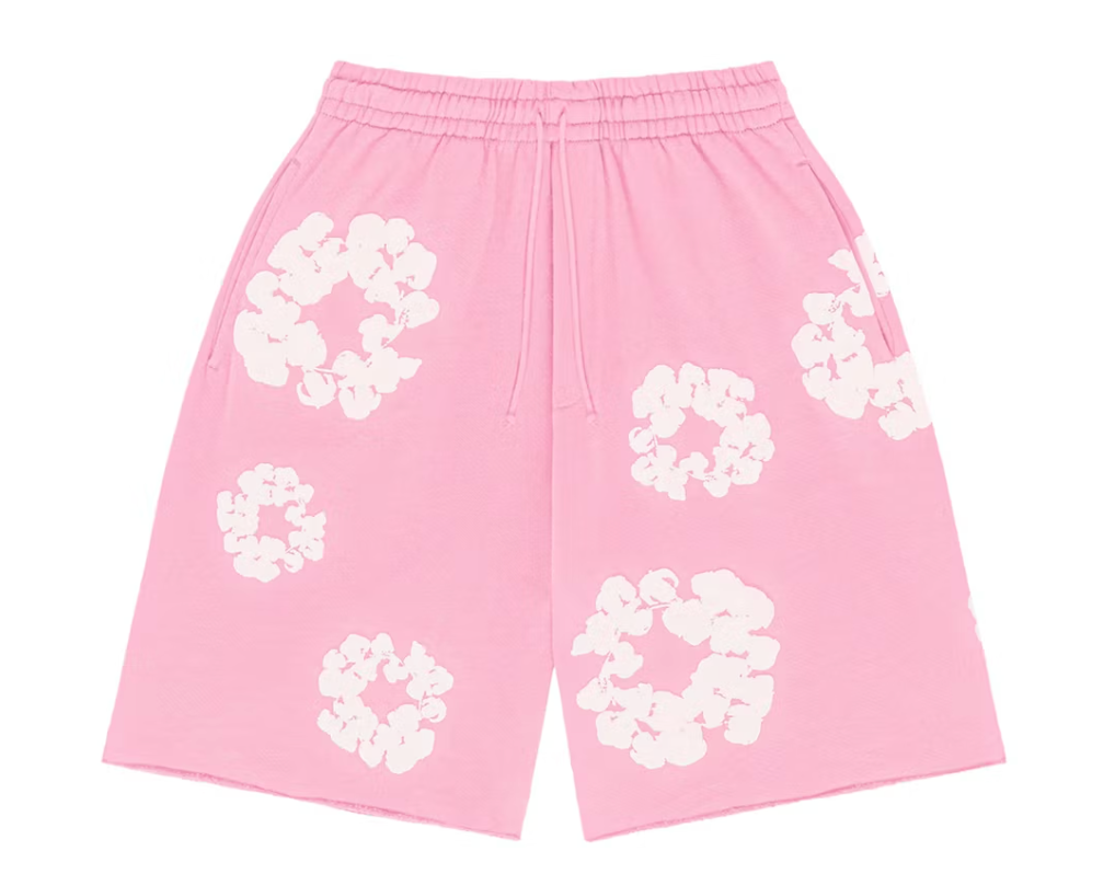 Denim Tears The Cotton Wreath Shorts Pink