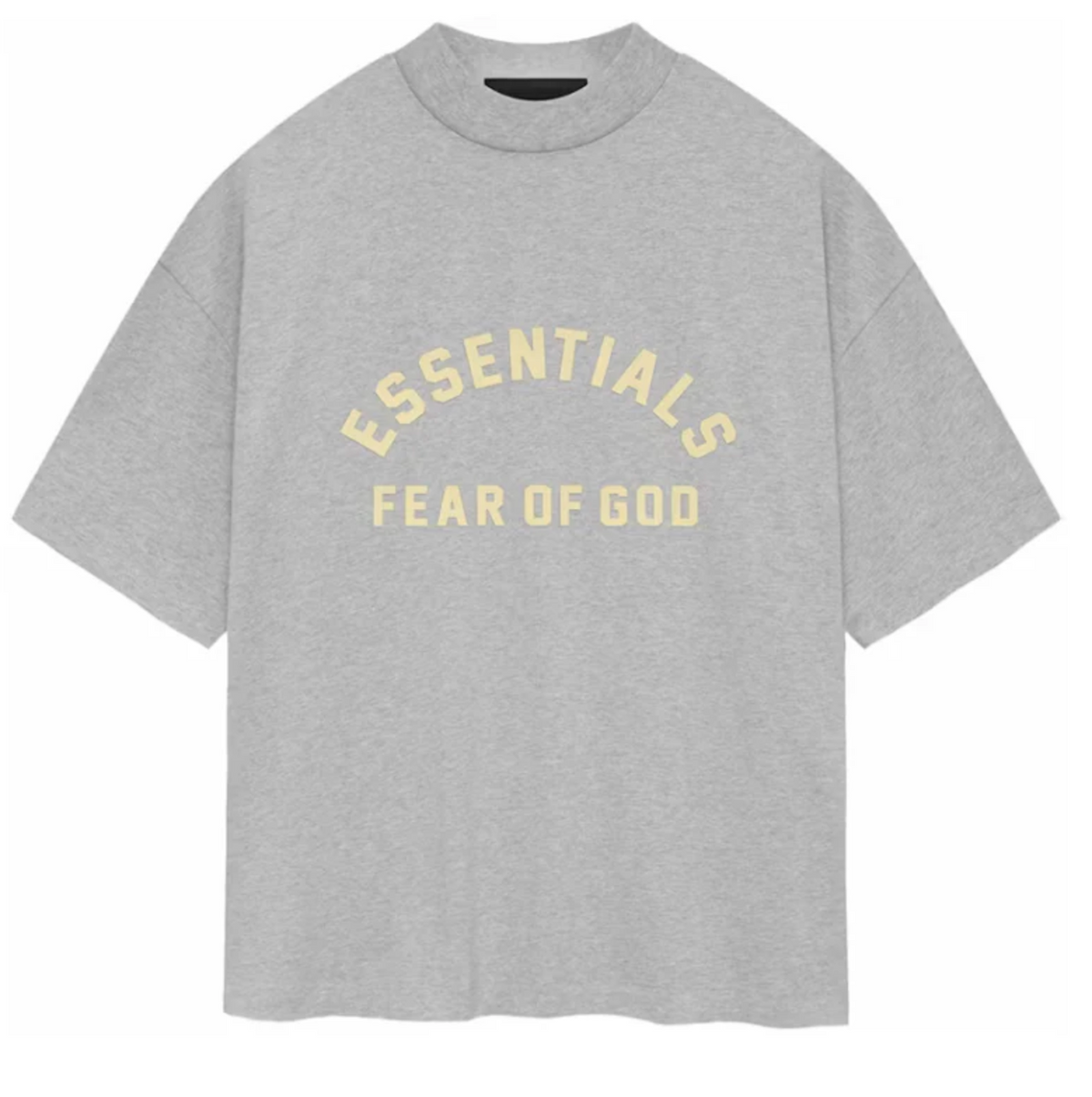 Fear Of God Essentials Heavy Jersey Crewneck Tee Light Heather Grey