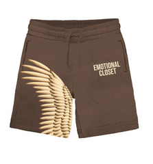 Mixed Emotion Brown “Wings” Shorts