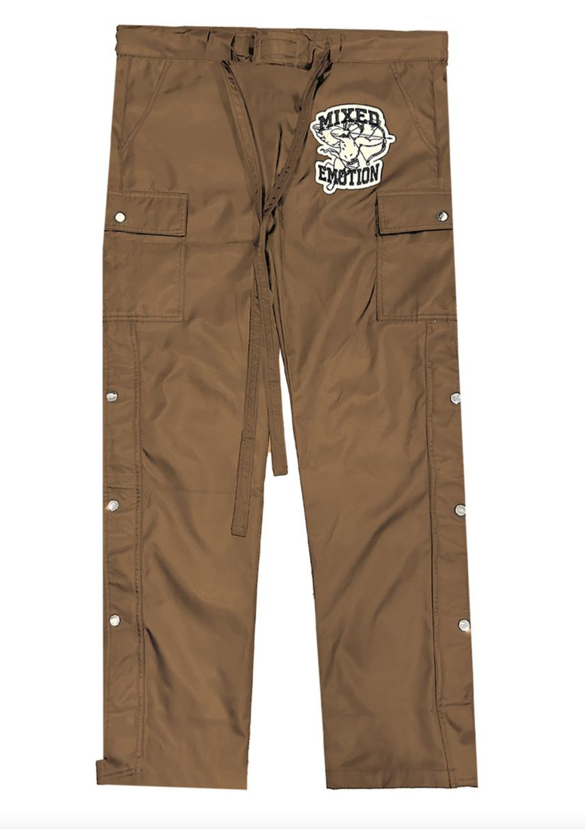 Mixed Emotion Brown “Angel” Nylon Cargos