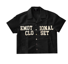 Mixed Emotion Black “Backyard” Nylon shirt