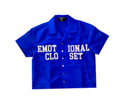 Mixed Emotion Blue “Backyard” Nylon shirt