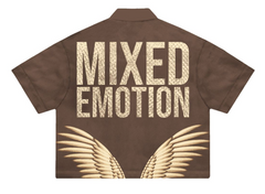 Mixed Emotion Brown “Wings” Shirt