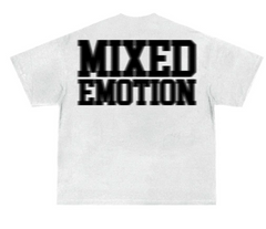 Mixed Emotion White "Blur" Tee