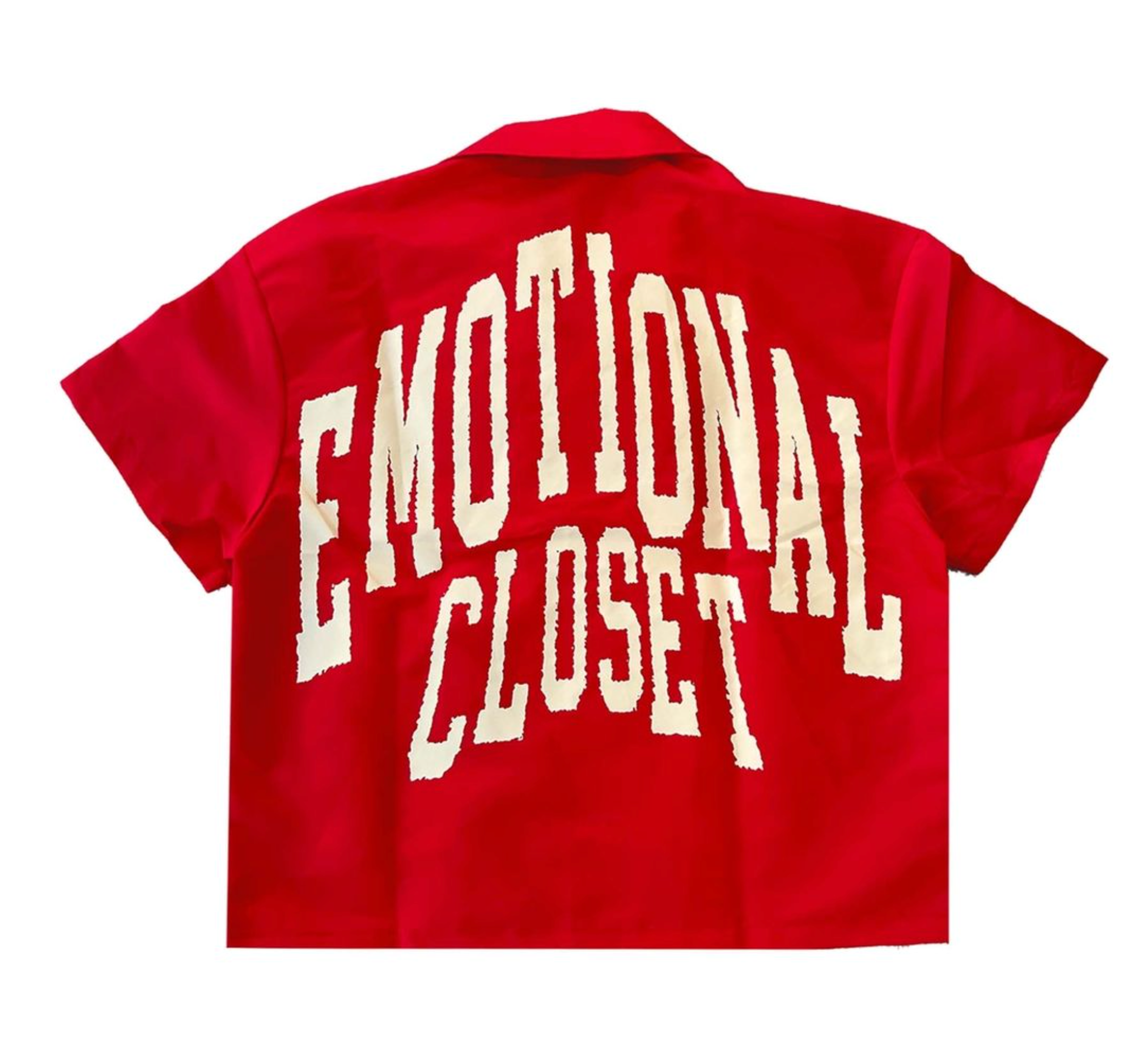 Mixed Emotion Red “Backyard” Nylon shirt