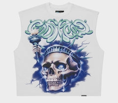 Godspeed Liberty Tears Sleeveless T-Shirt White