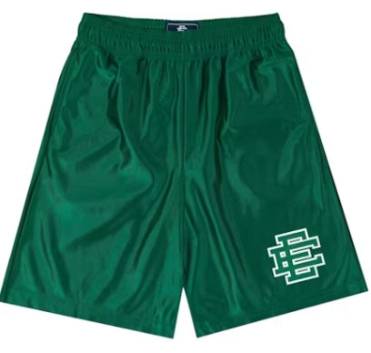 Eric Emanuel "Sparkle Long Dark Green/White" Shorts