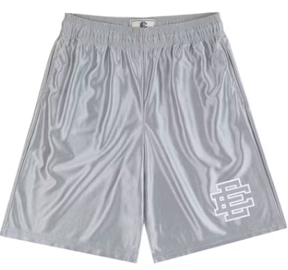 Eric Emanuel "Sparkle Silver/White" Shorts